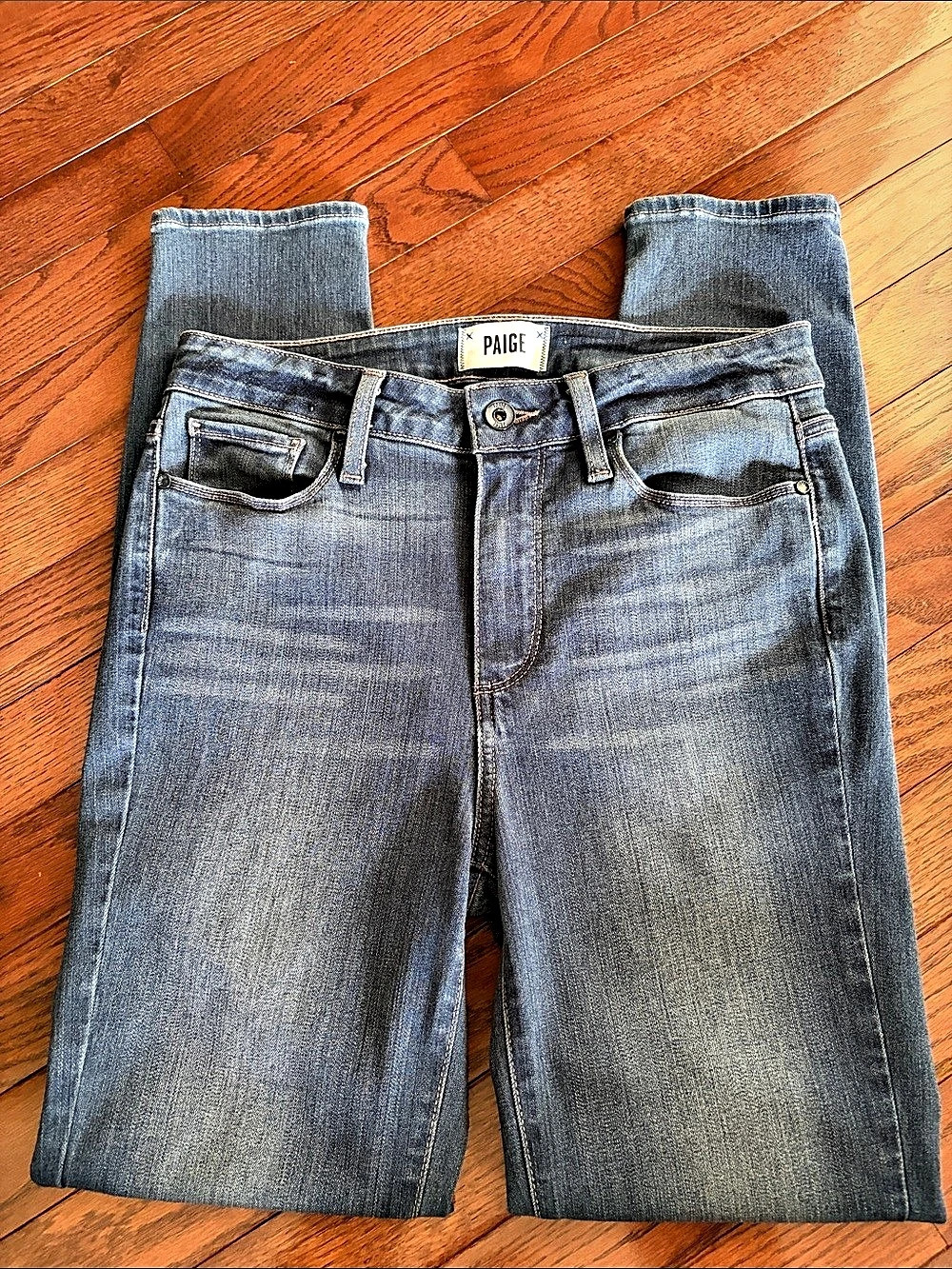 PAIGE Hoxton Ankle Leg Jeans in Blue Waist 27